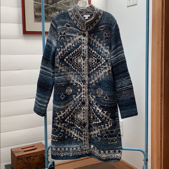 Jjill Southwestern Duster Cardigan 